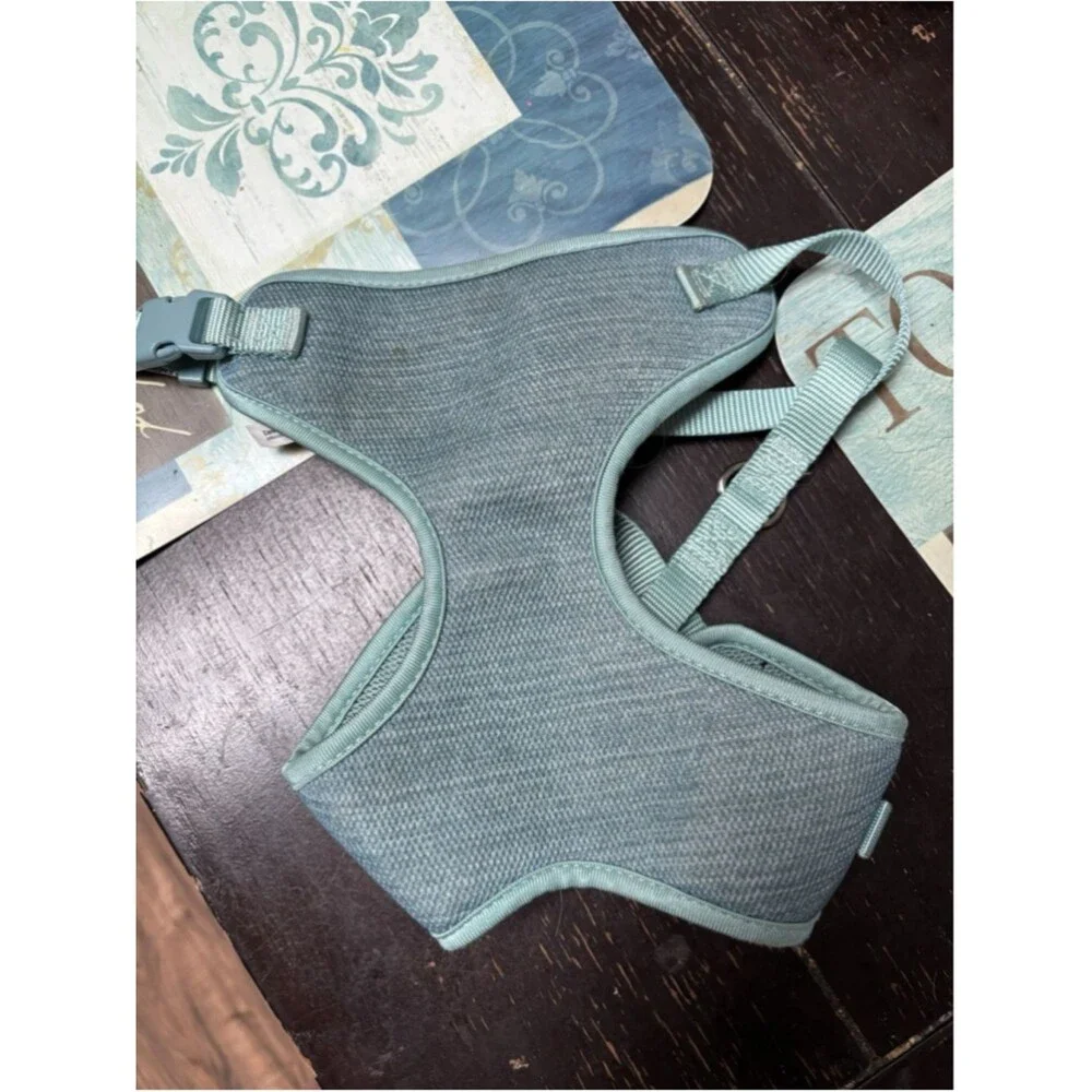 EveryYay Teal Heather Pullover Dog Harness, Medium